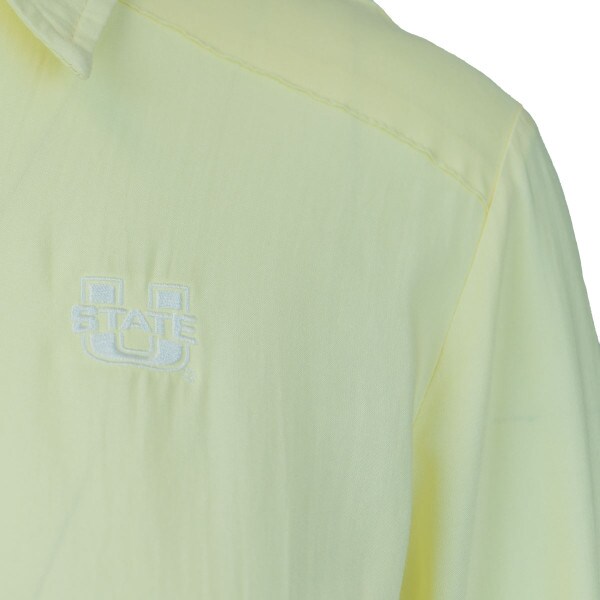 Button Down Yellow Business Casual Women's Shirt U-State